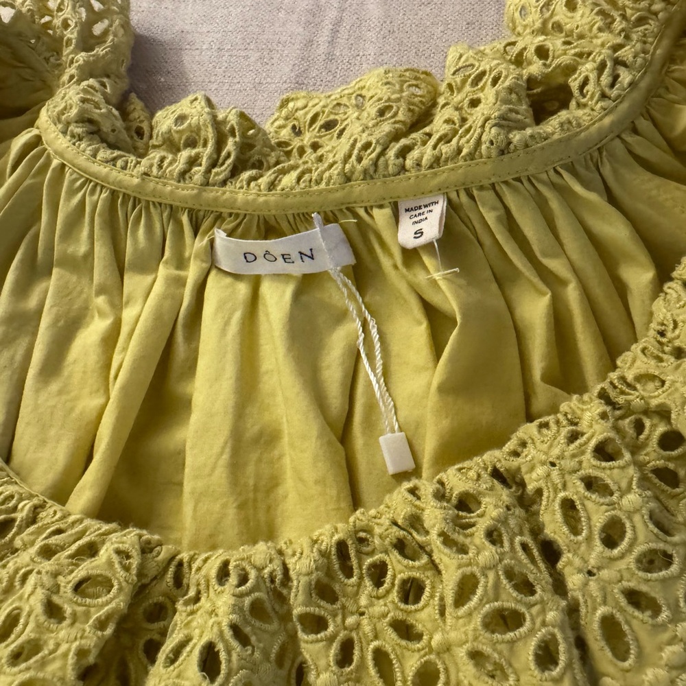 DÔEN lona Chime Mini Dress in Pomelo - Picture 12 of 12